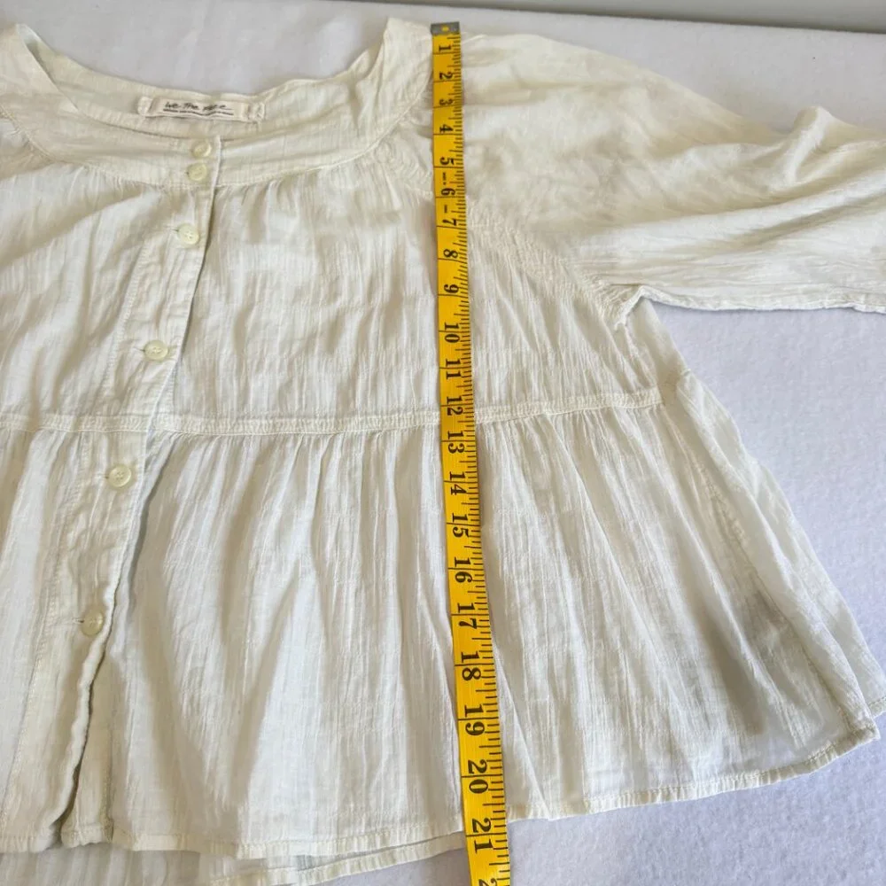 FREE PEOPLE We The Free Sea To Shore Top in Ivory